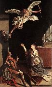 GENTILESCHI, Orazio Sts Cecilia, Valerianus and Tiburtius dfgj oil on canvas